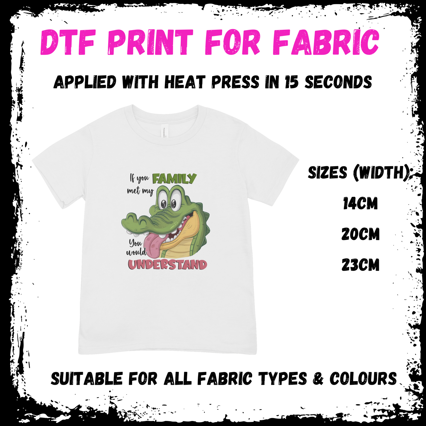 If You Met My Family You Would Understand - Sarcastic/Rude Animal DTF print