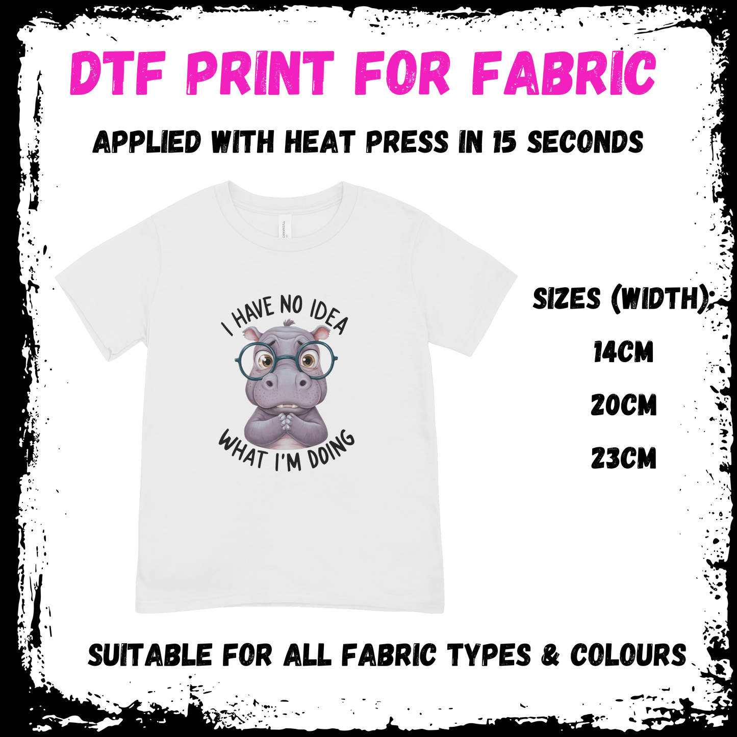 I Have No Idea What I'm Doing - Sarcastic/Rude Animal DTF print