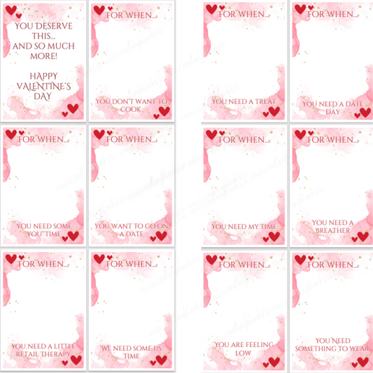 DIGITAL FILE - Valentine's Gift Card Holder/Book