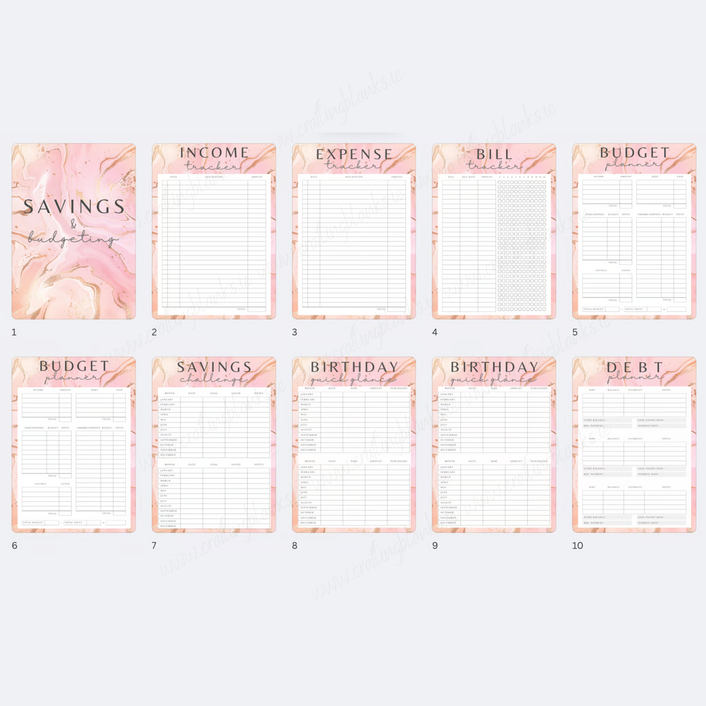 DIGITAL FILE - PINK Savings Book (€ version)