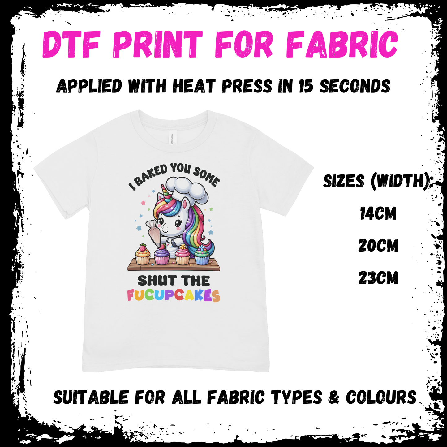 I baked you some shut the fucupcakes - Sarcastic/Rude Animal DTF print