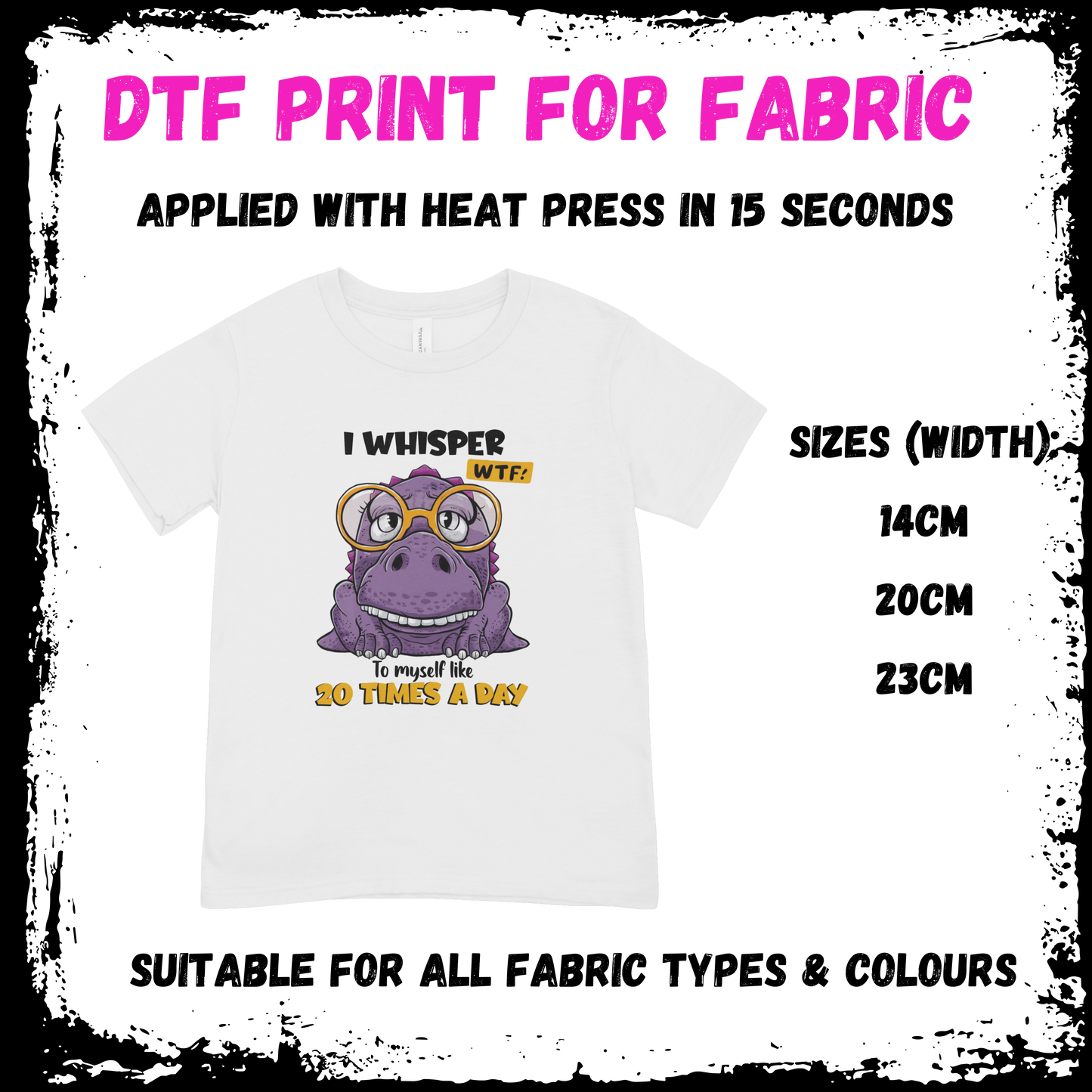 I Whisper WTF - Sarcastic/Rude Animal DTF print