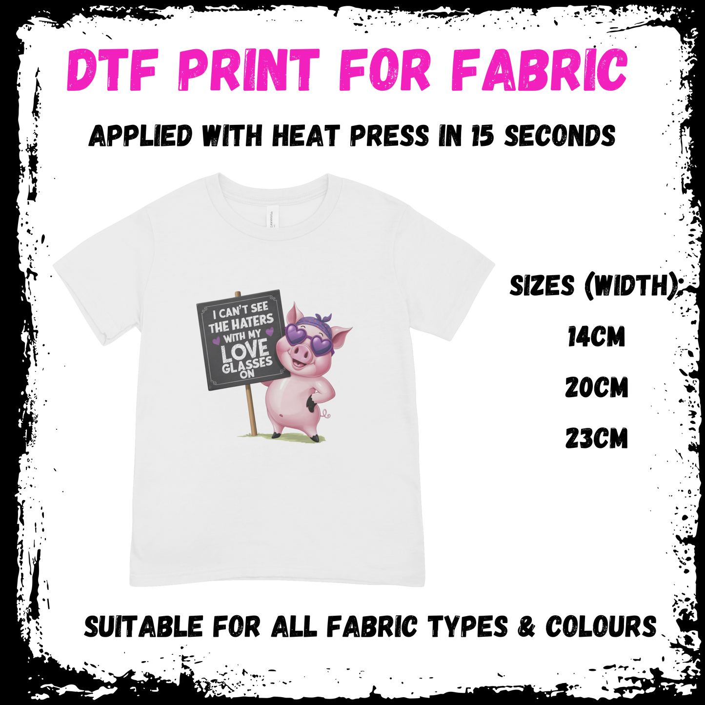 I Can't See The Haters - Sarcastic/Rude Animal DTF print