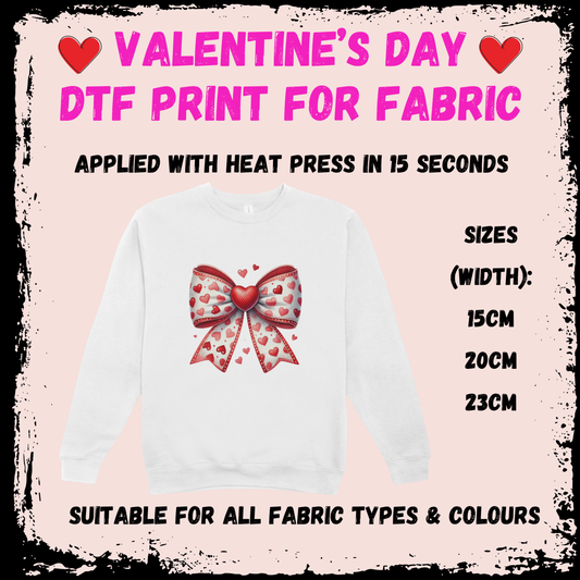 Valentine's DTF - Red Valentine Bow