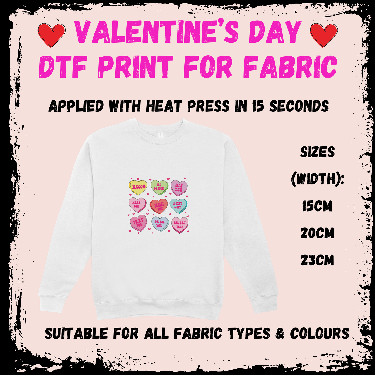 Valentine's DTF - Love Hearts