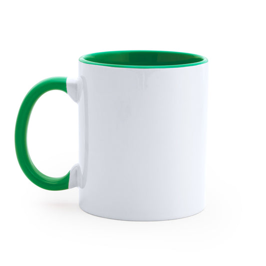 Sublimation Mug - Green Handle & Interior