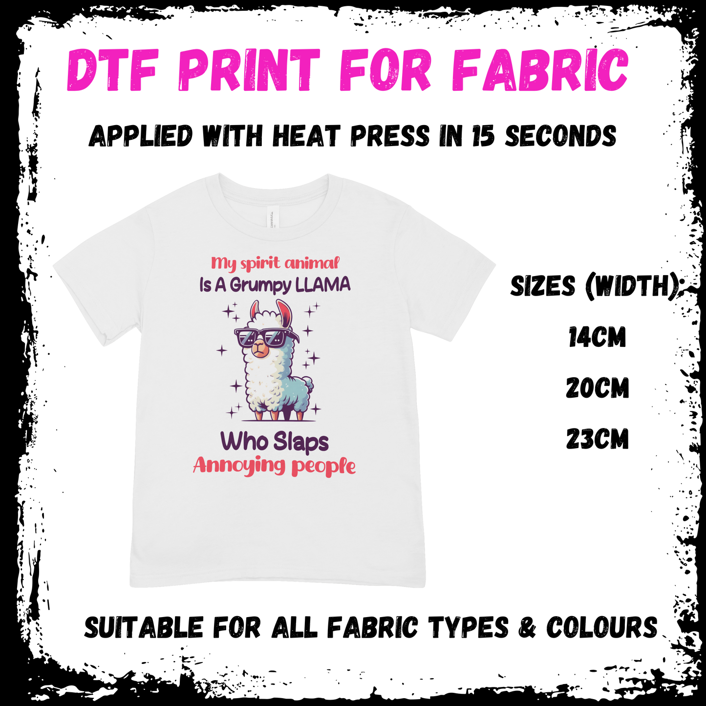 My Spirit Animal Llama - Sarcastic/Rude Animal DTF print