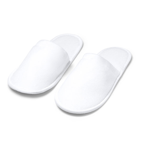 Hotel Style Slippers In Bag - White