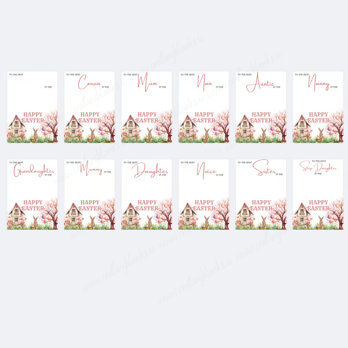 DIGITAL FILE - Easter Galaxy Boards - PINK TEXT