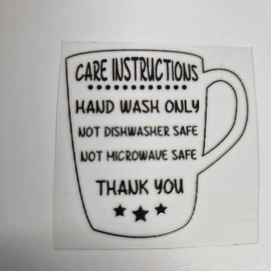 UV DTF Cup Care Instructions