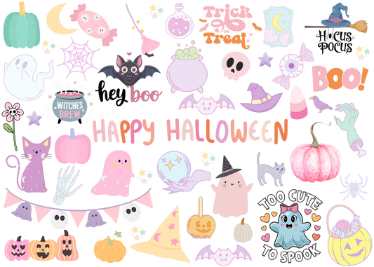 UV DTF Pastel Halloween Sheet