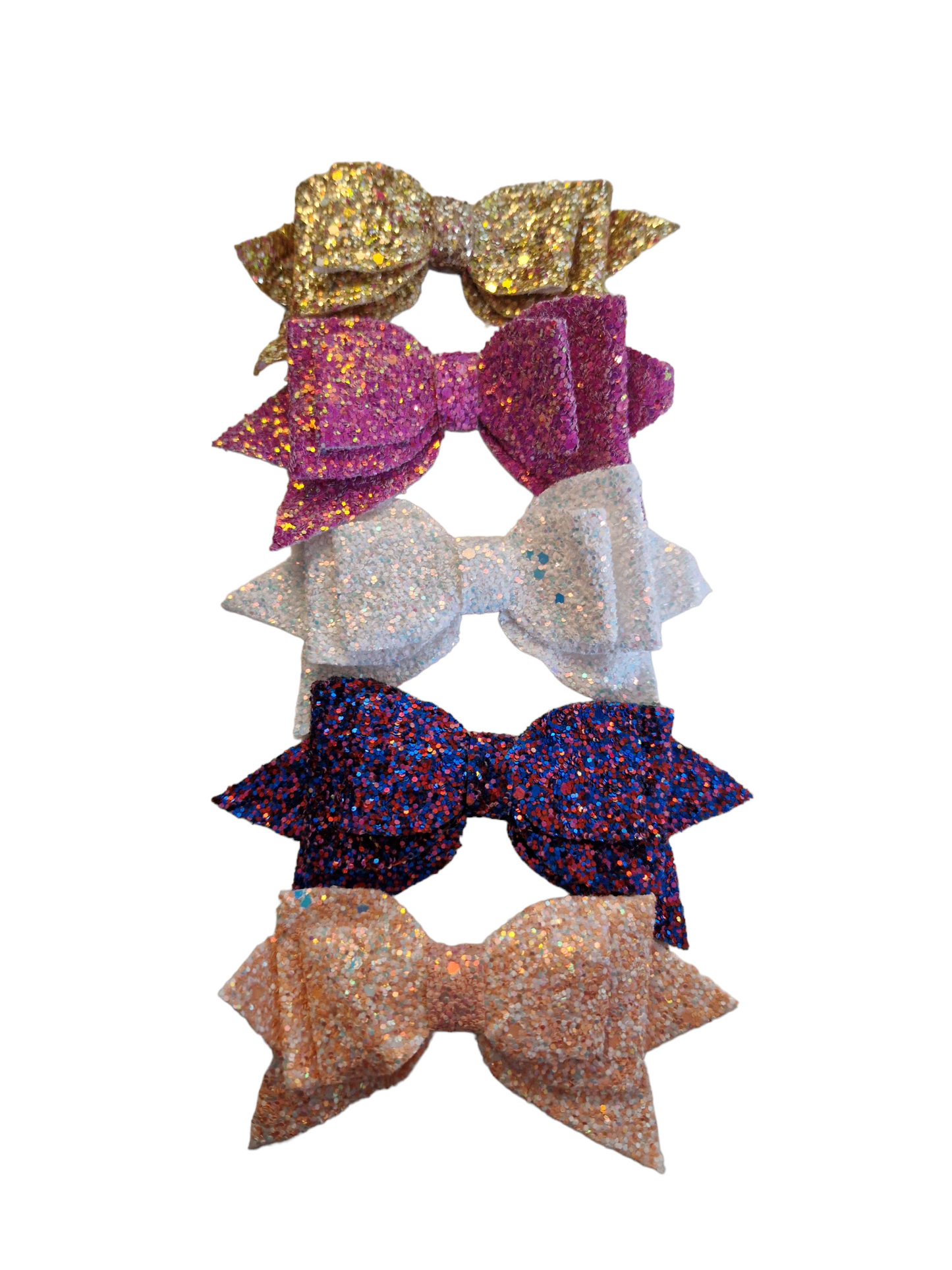 Glitter Bow Straw Topper