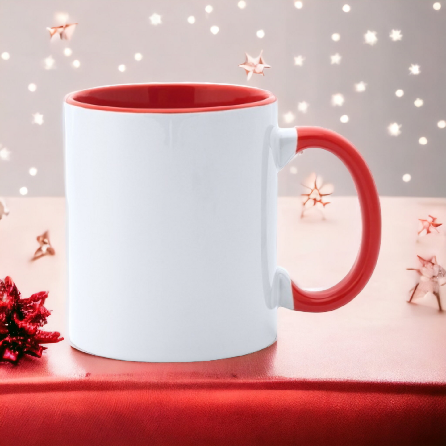 Sublimation Mug - Red Handle & Interior