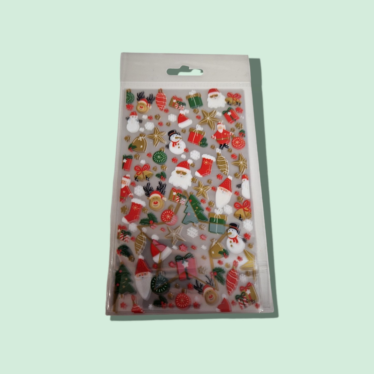 Pack of 10 Clear Christmas Bags