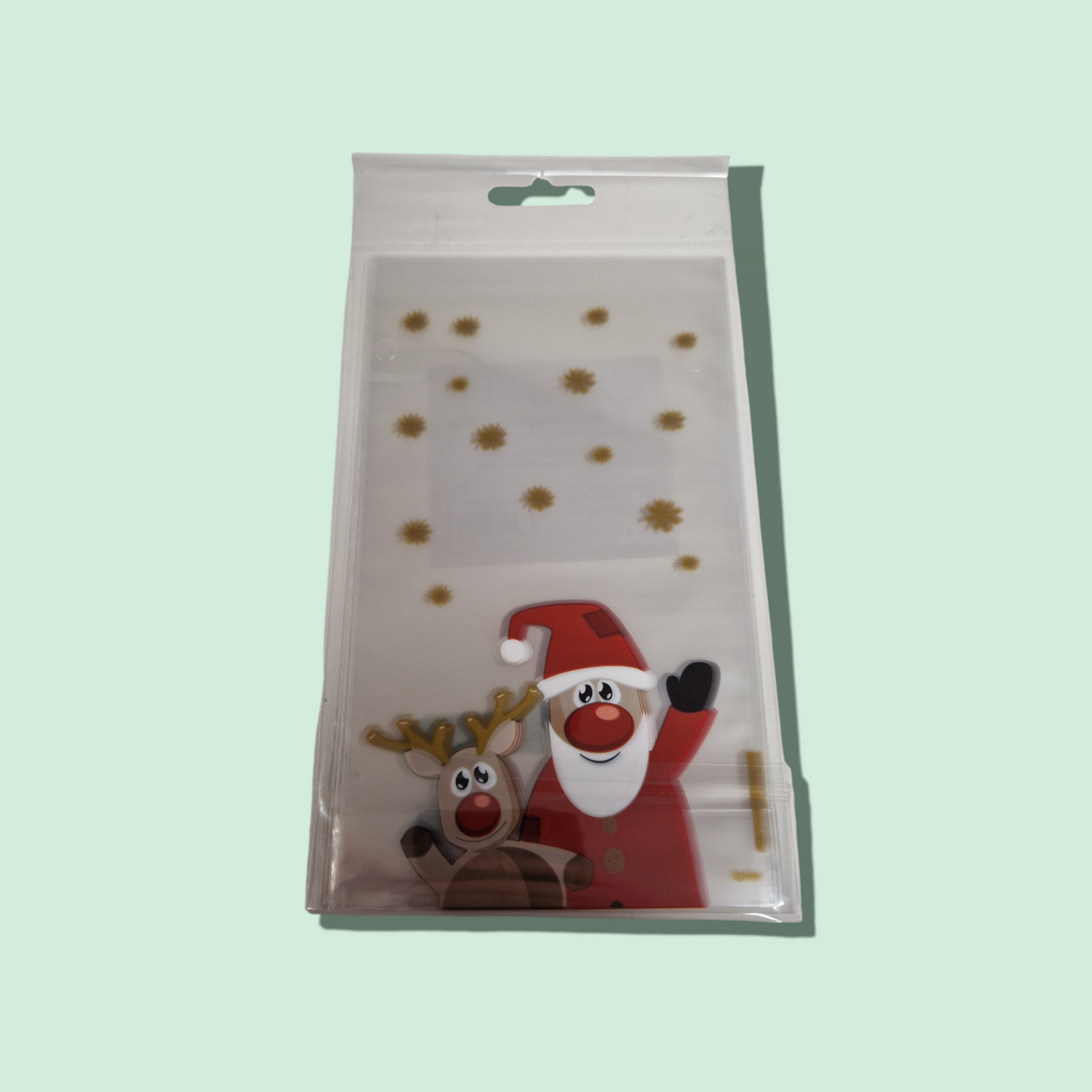 Pack of 10 Clear Christmas Bags