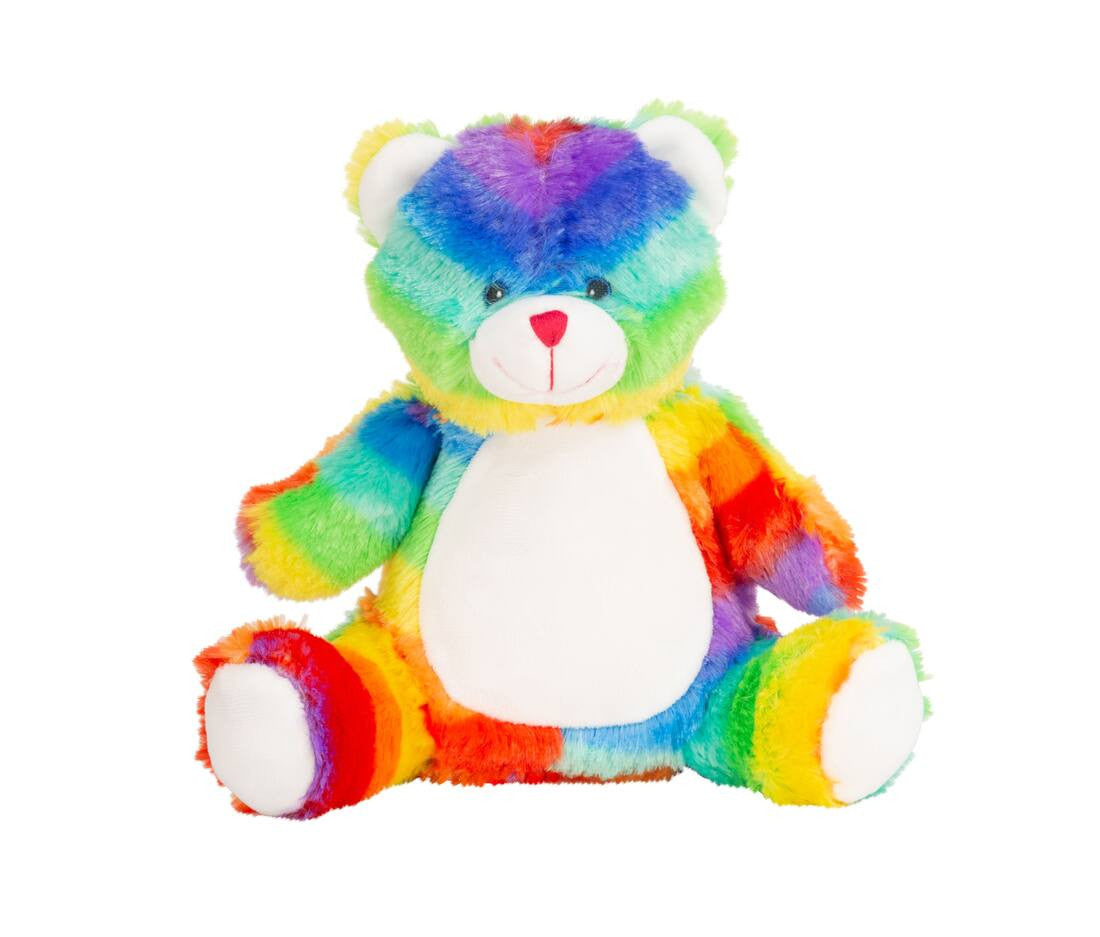 Rainbow Bear - Mumbles Print Me Mini Teddies