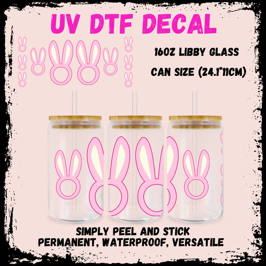 Easter UV DTF - PINK Bunny Ears