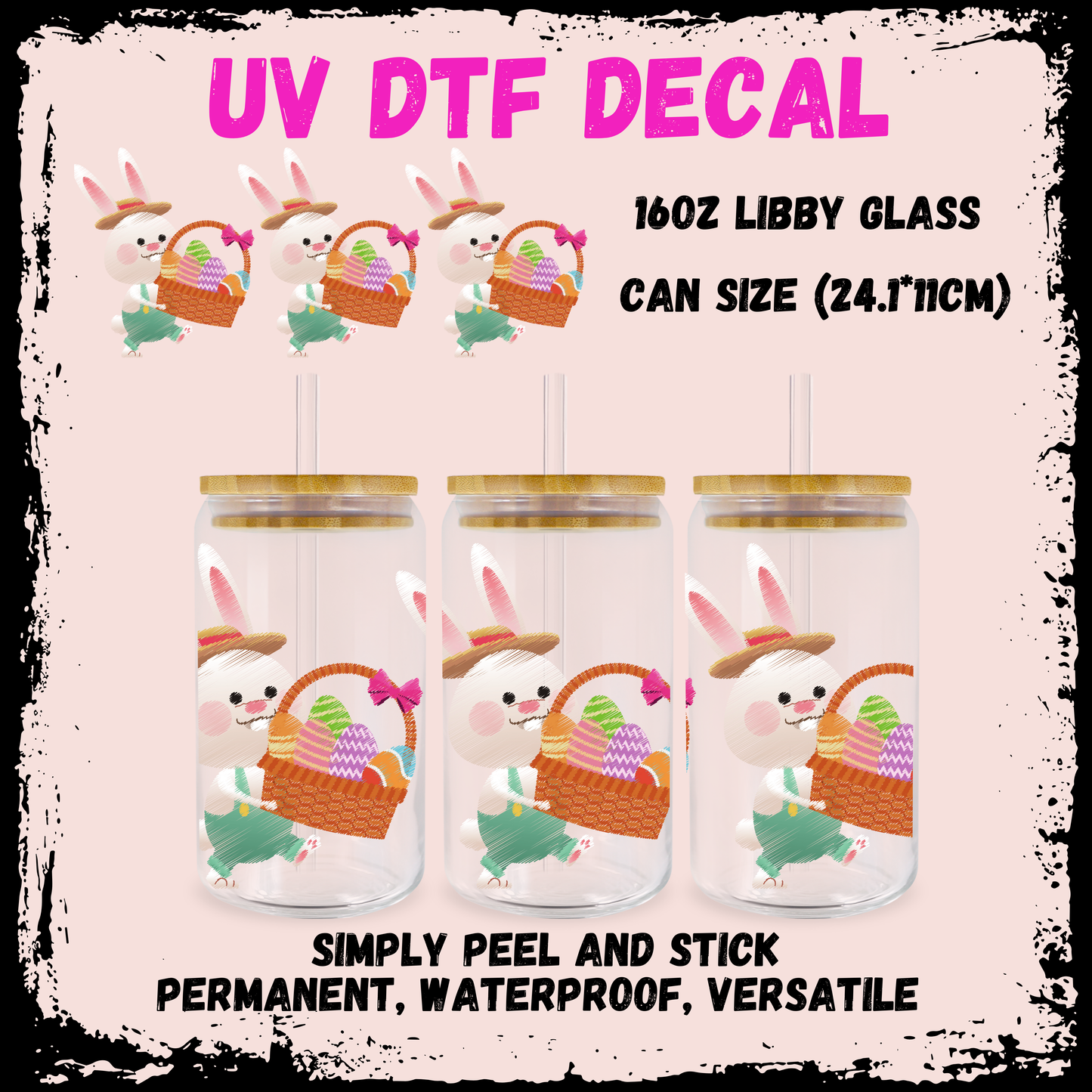 Easter UV DTF - Bunny With Basket