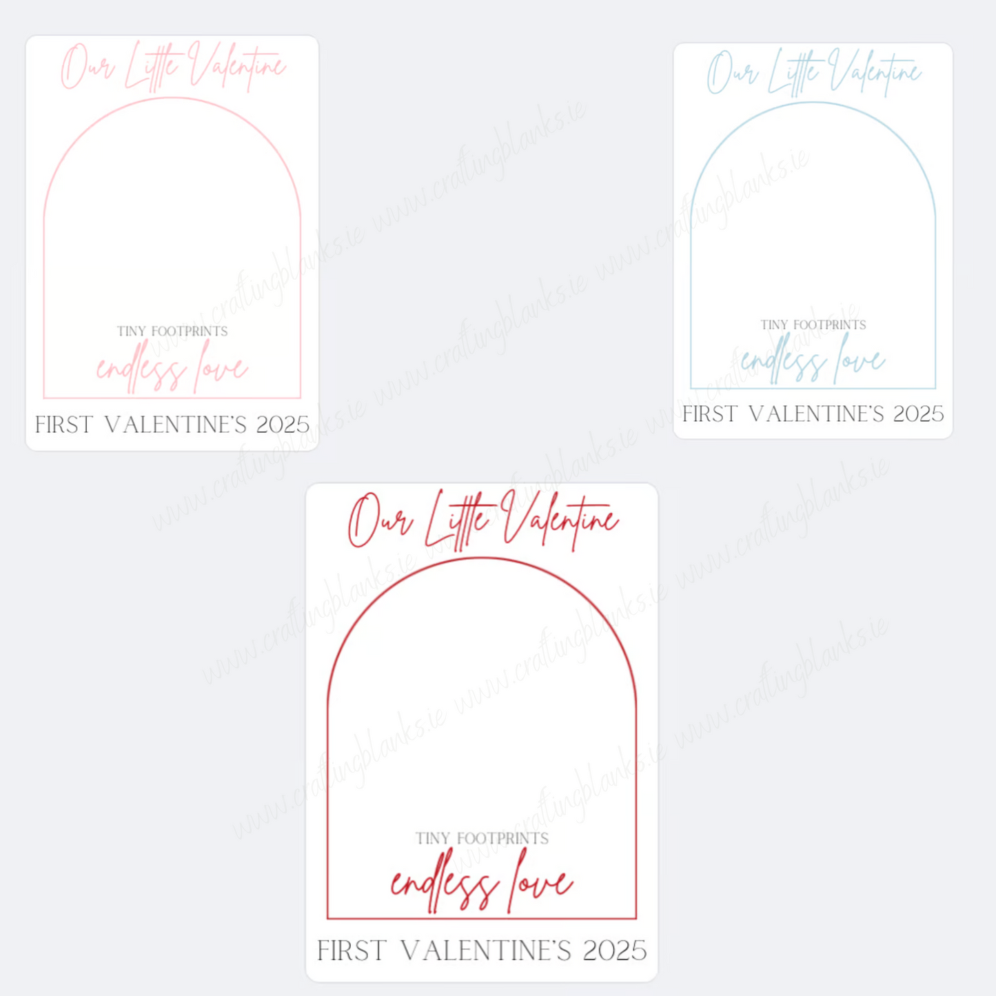 DIGITAL FILE - Baby's First Valentine Footprint Keepsake