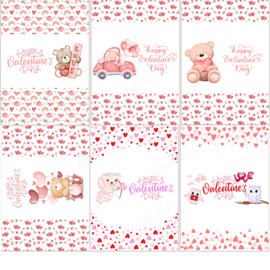 DIGITAL FILE - Valentine's Chocolate Bar Sleeves