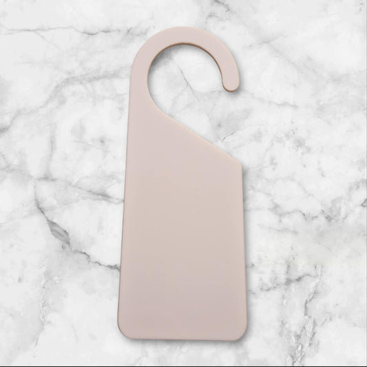 White Acrylic Door Hanger