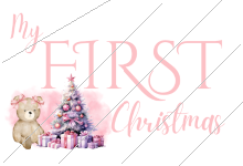 DIGITAL FILE - Pink My First Christmas