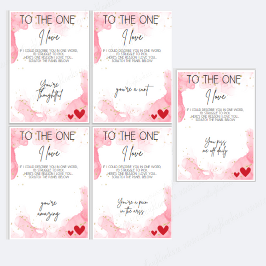 DIGITAL FILE - *RUDE* Valentines Scratchers