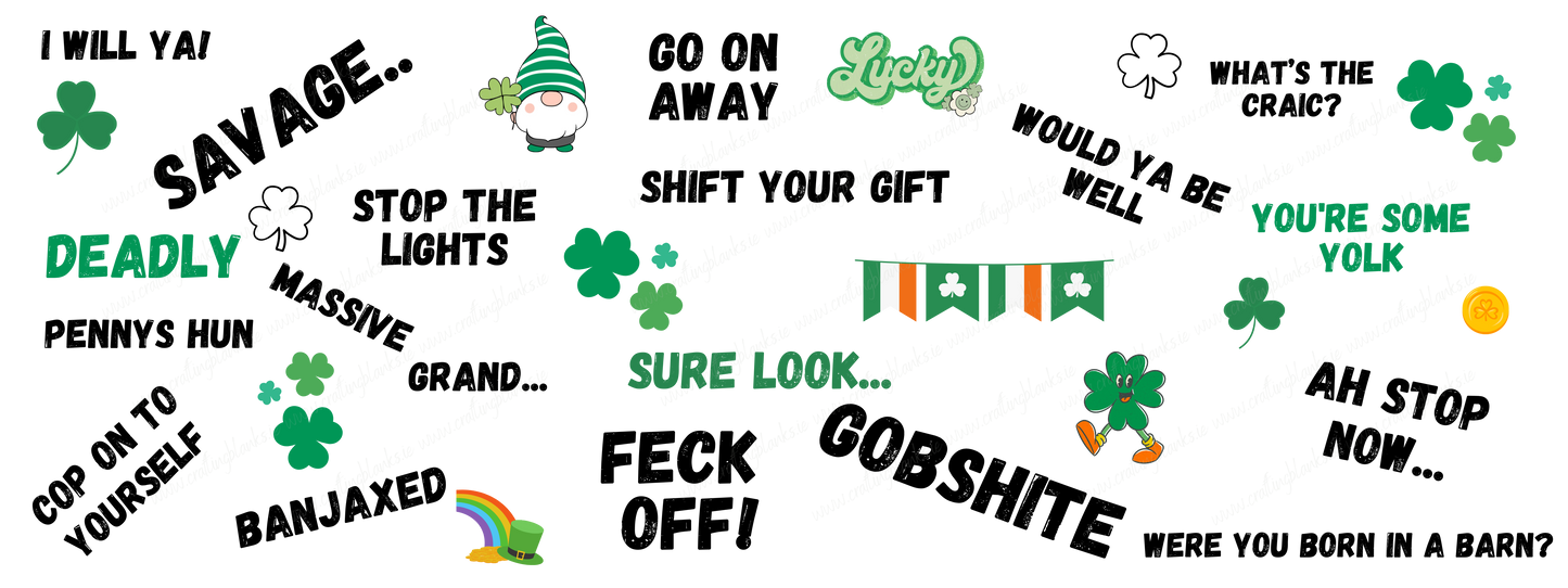 DIGITAL FILE - Irish Slang/Phrases Mug Wrap