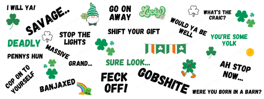 DIGITAL FILE - Irish Slang/Phrases Mug Wrap