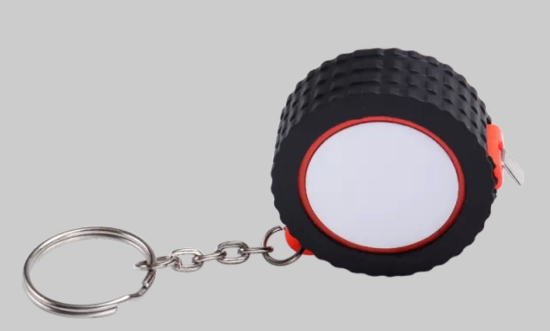 Tyre Keyring Mini Measuring Tape