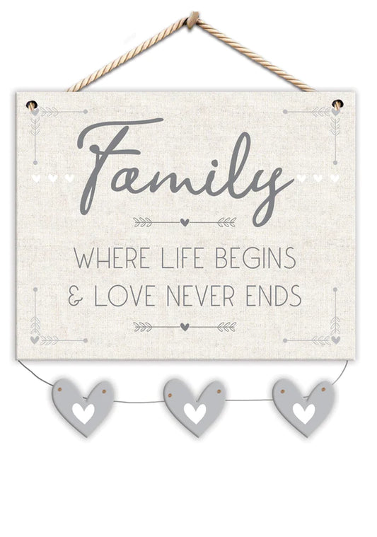 Family Wooden Sign