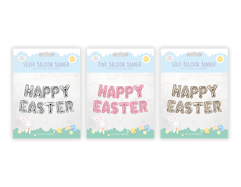 Happy Easter Foil Balloon Banner