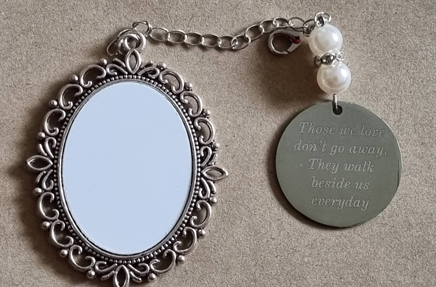 Memorial Charm/Pendant with poem